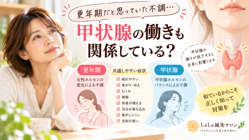 更年期だと思っていた不調、甲状腺の働きも関係している？